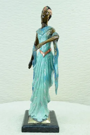 19'' Tall Art Nouveau Sexy Model Hand Made Museum Quality Classic Bronze Artwork