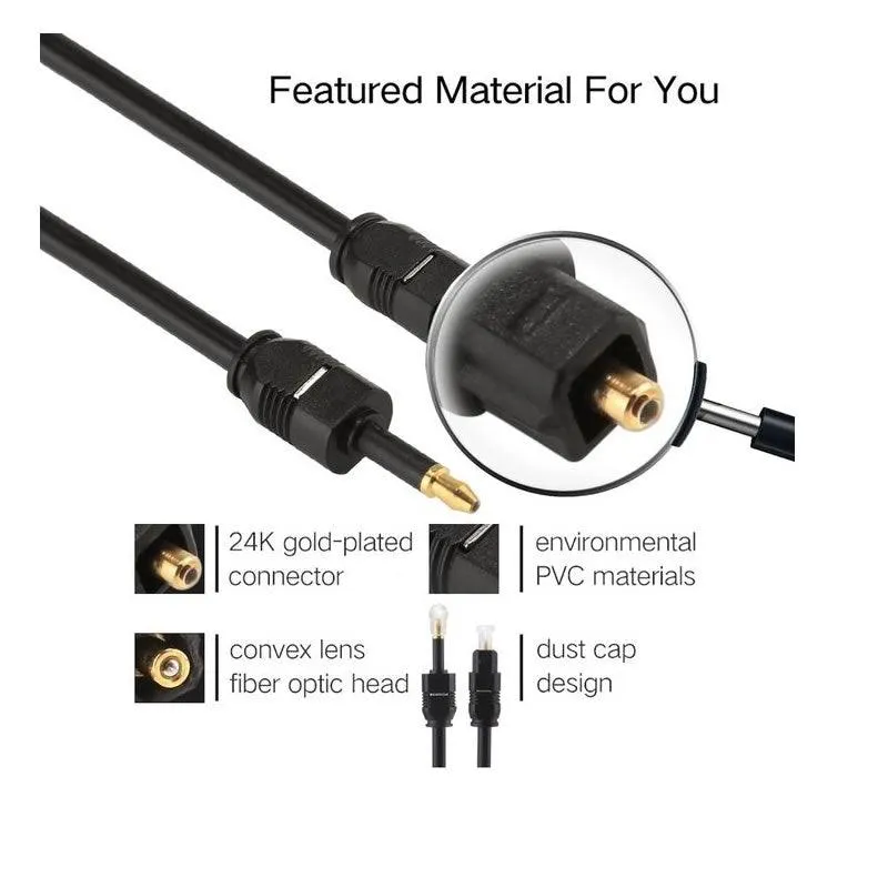 5m Toslink Digital Optical Audio Cable SE-CL03