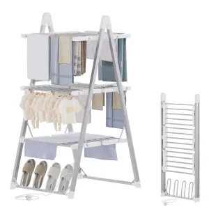 Advwin 3 Tier Freestanding Electric Heated Towel Rail