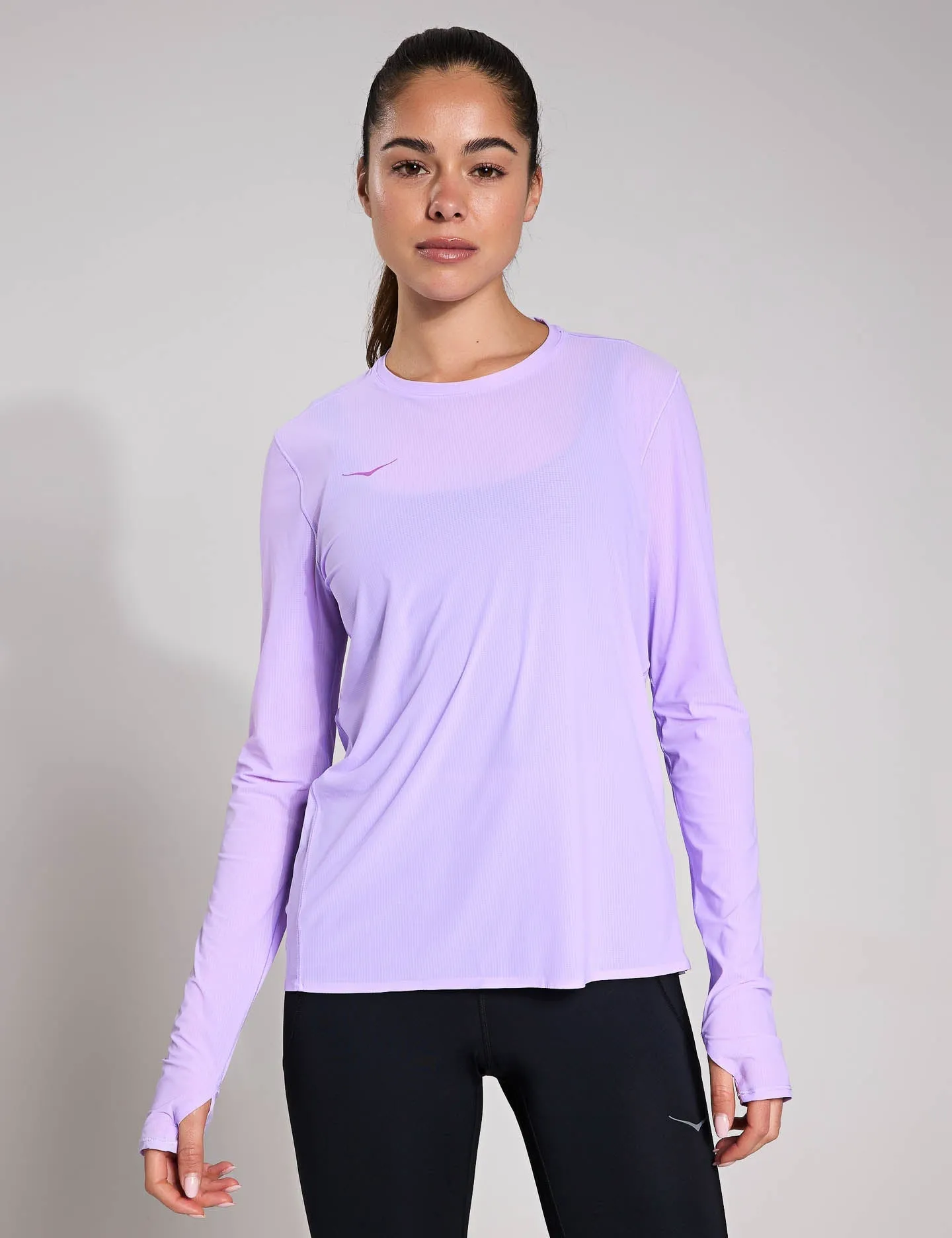 Airolite Run Long Sleeve - Aster Flower