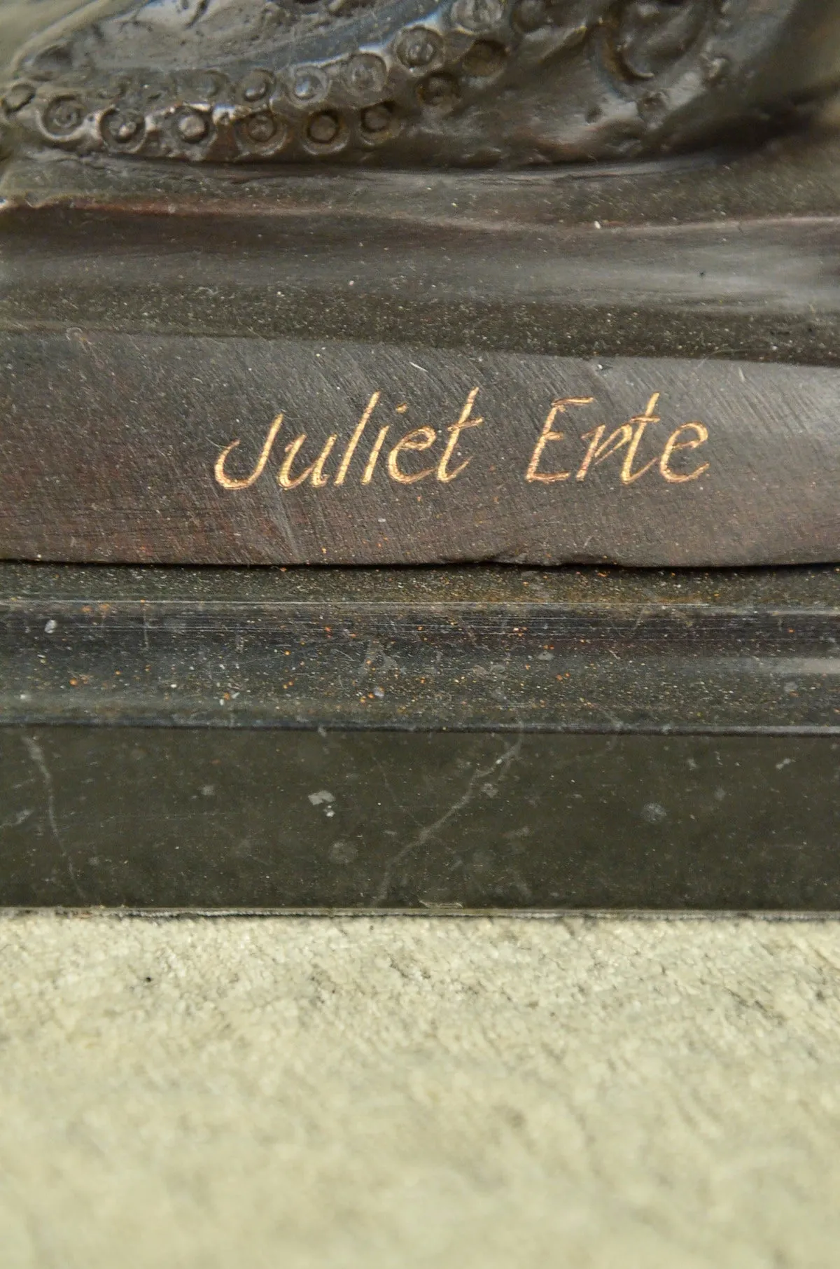 Art Deco/Nouveau Sexy Model Actress Genuine Bronze Sculpture Lost Wax Method