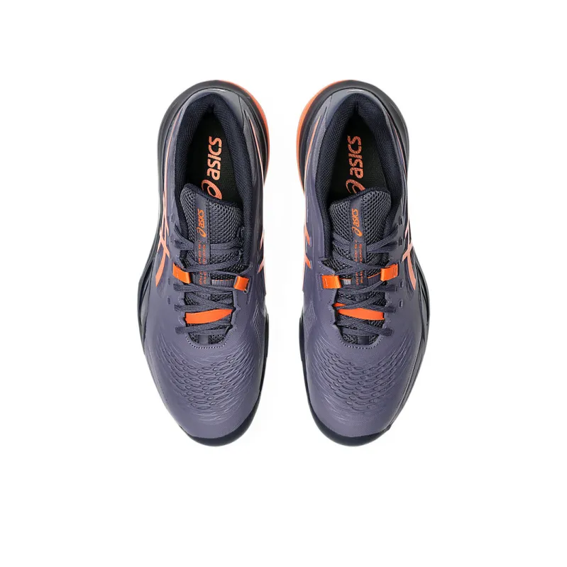 Asics Gel-Resolution X Greyish Purple & Nova Orange Men's Tennis Shoes