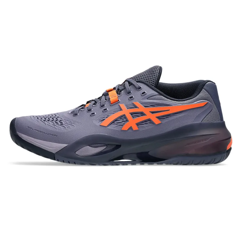 Asics Gel-Resolution X Greyish Purple & Nova Orange Men's Tennis Shoes