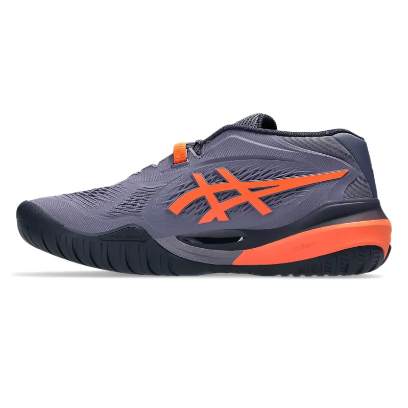 Asics Gel-Resolution X Greyish Purple & Nova Orange Men's Tennis Shoes