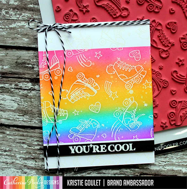 At The Rink Background Stamp