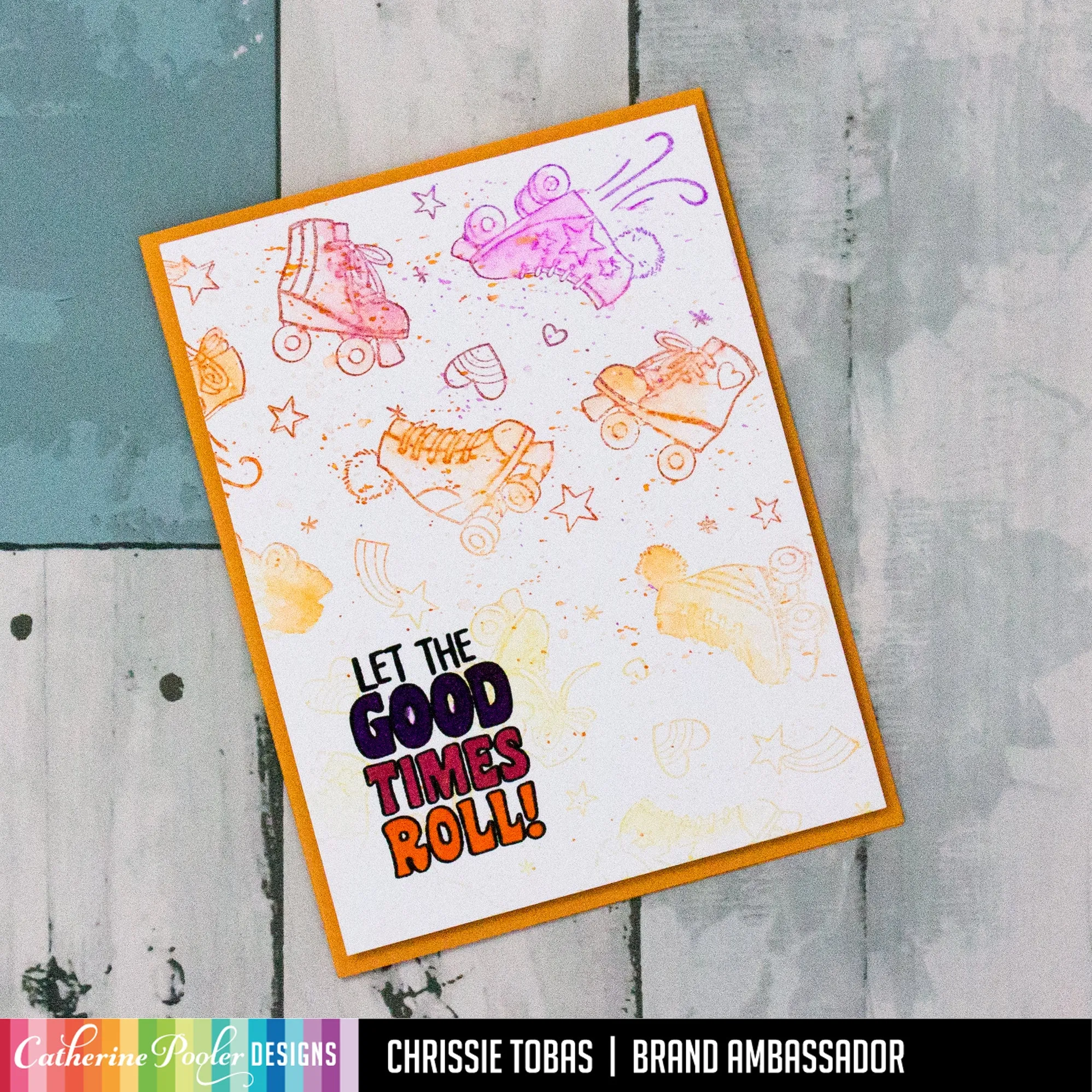 At The Rink Background Stamp