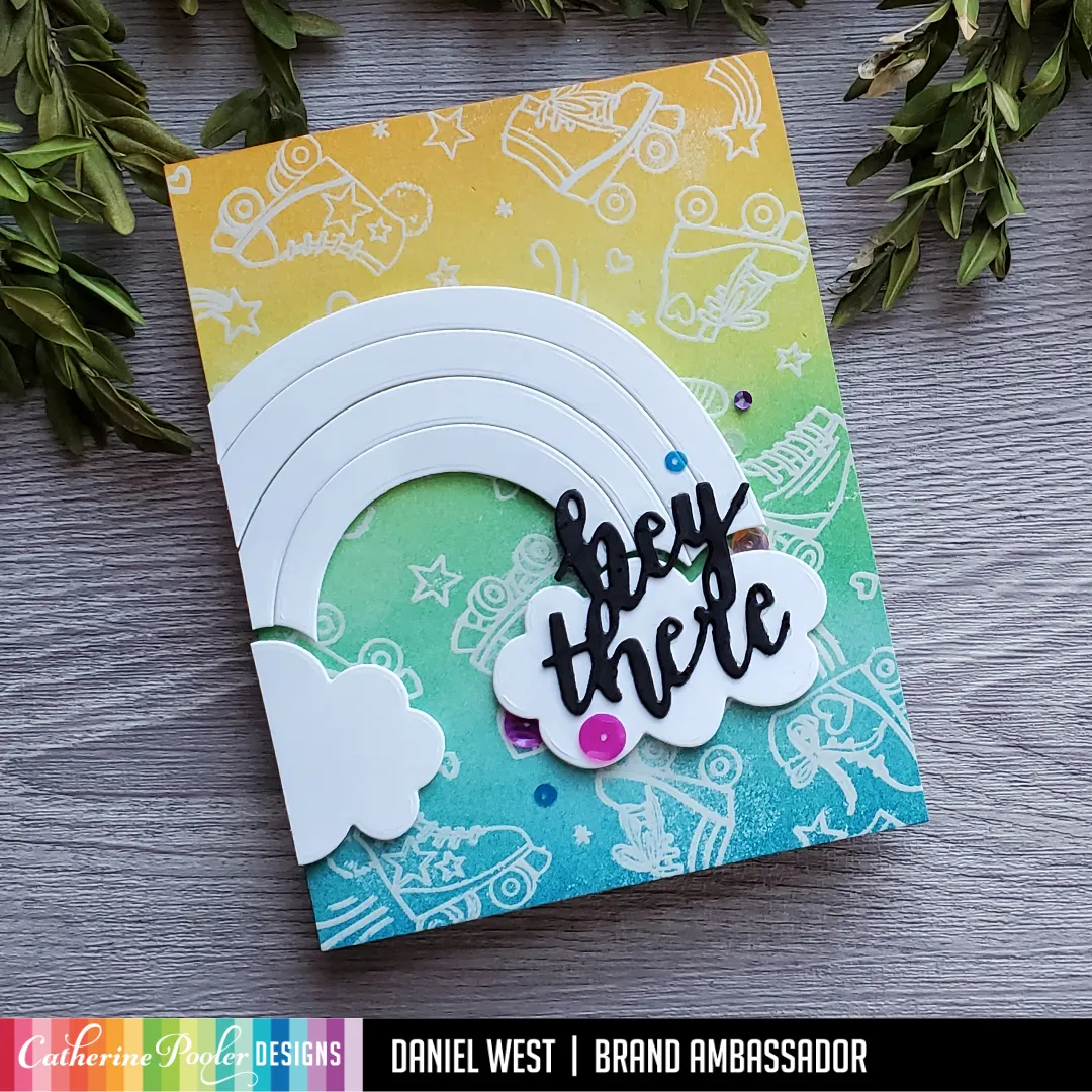 At The Rink Background Stamp