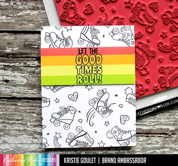 At The Rink Background Stamp