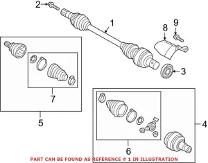 Audi CV Axle Assembly 3Q0407272CG – Genuine VW/Audi