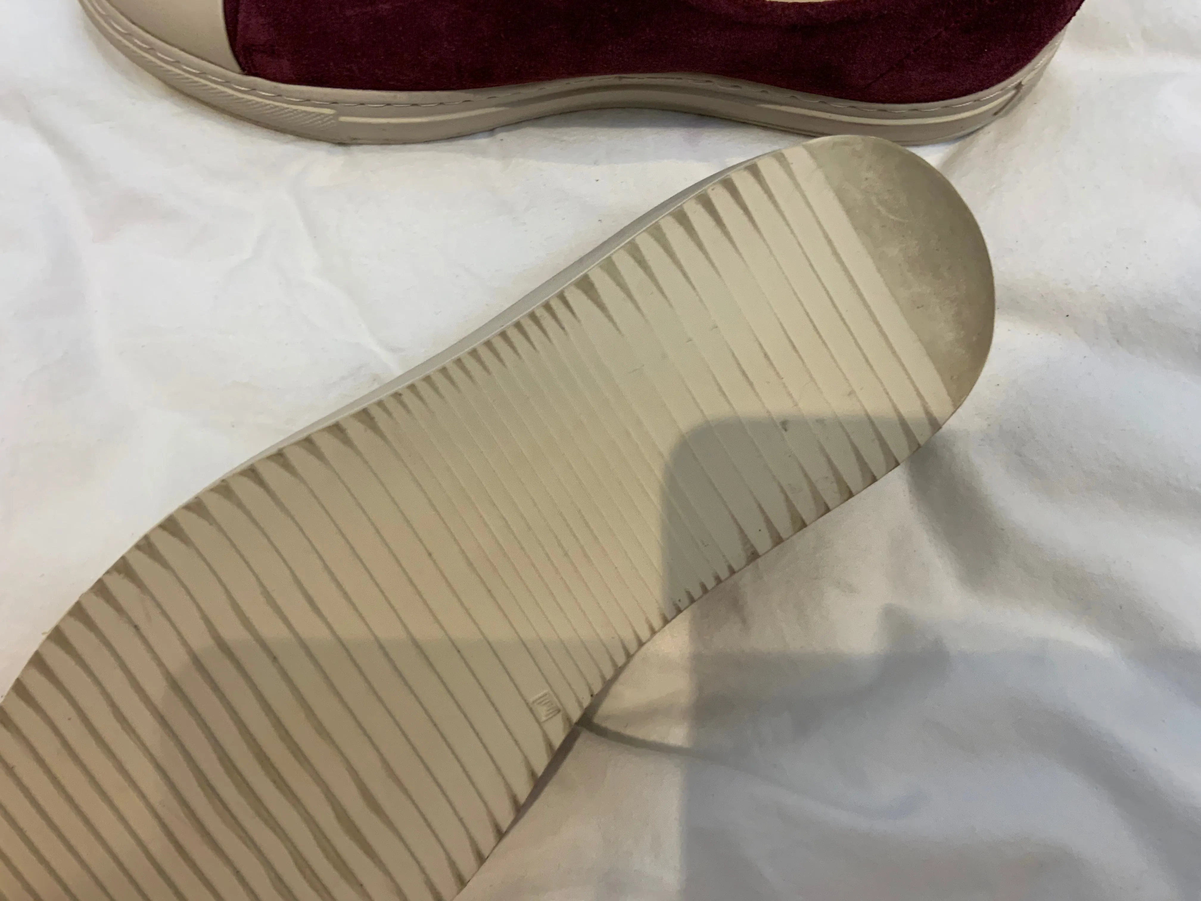 AXEL ARIGATO CAP TOE SNEAKER BURGUNDY SUEDE LEATHER Shoes Size 37 UK 4 US 7 ladies