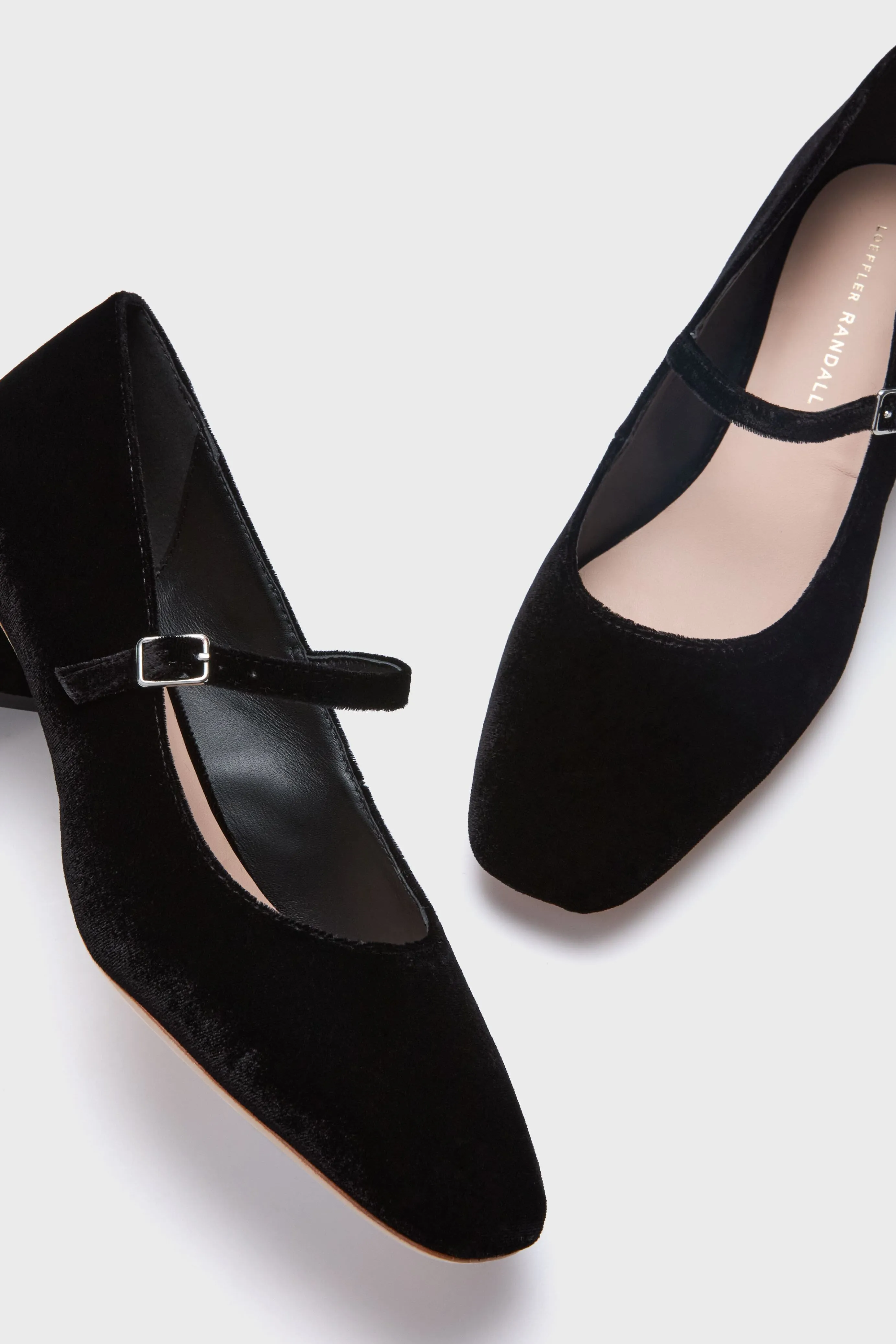 Black Velvet Lyra Heels