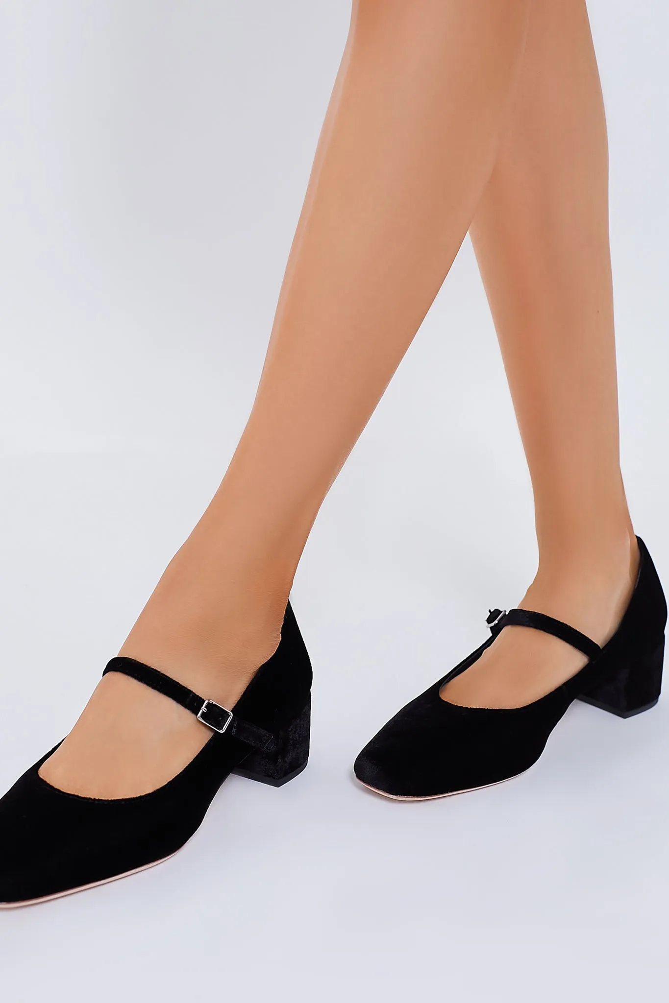 Black Velvet Lyra Heels