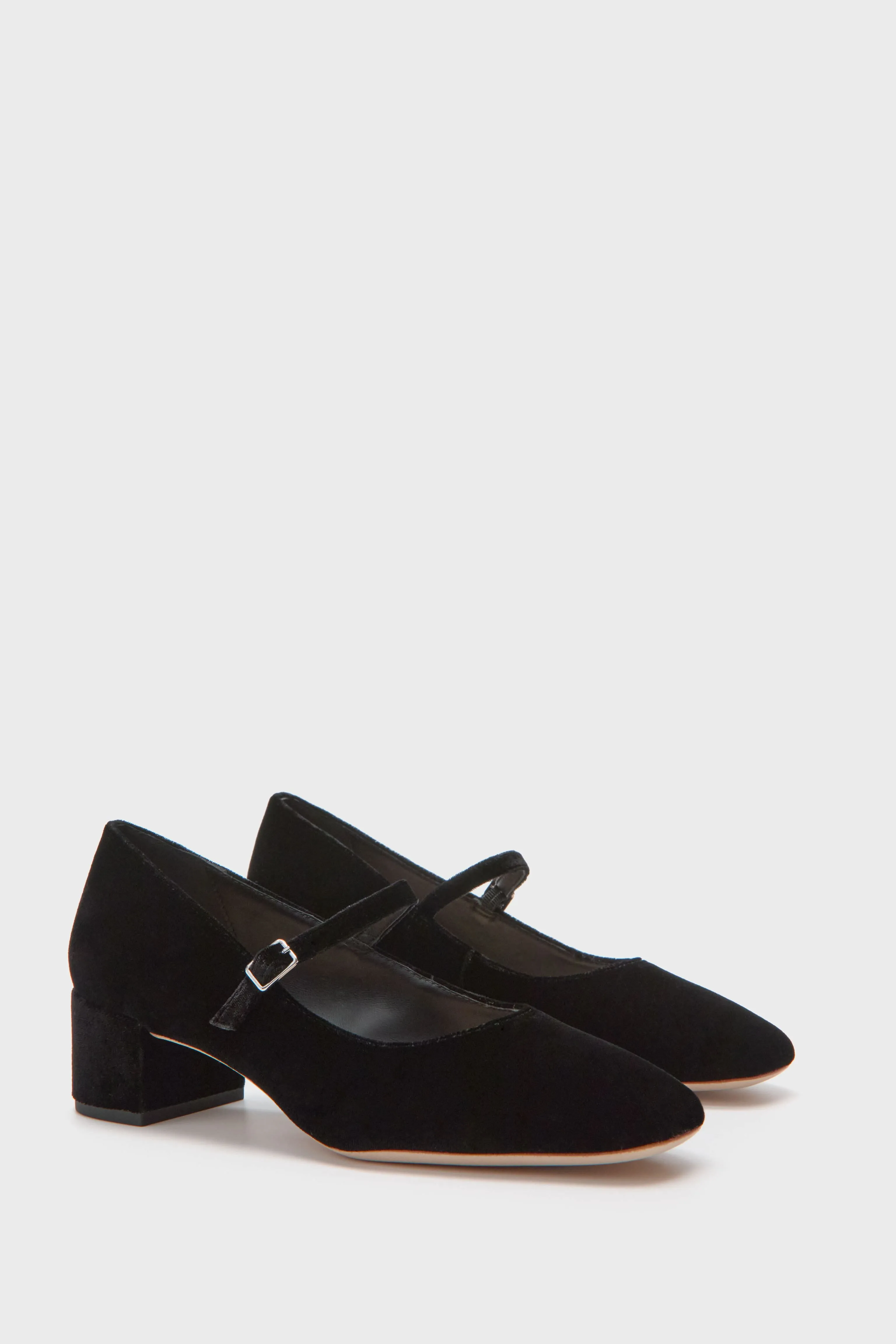 Black Velvet Lyra Heels