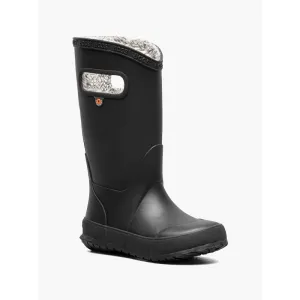 BOGS KIDS RAINBOOT PLUSH - BLACK