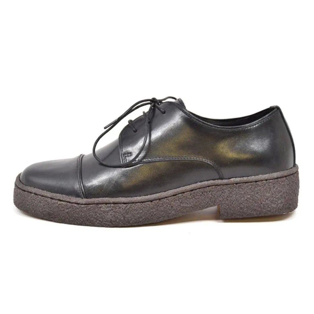 British Walkers Playboy Low Top Cap Toe Men's Black Leather and Suede