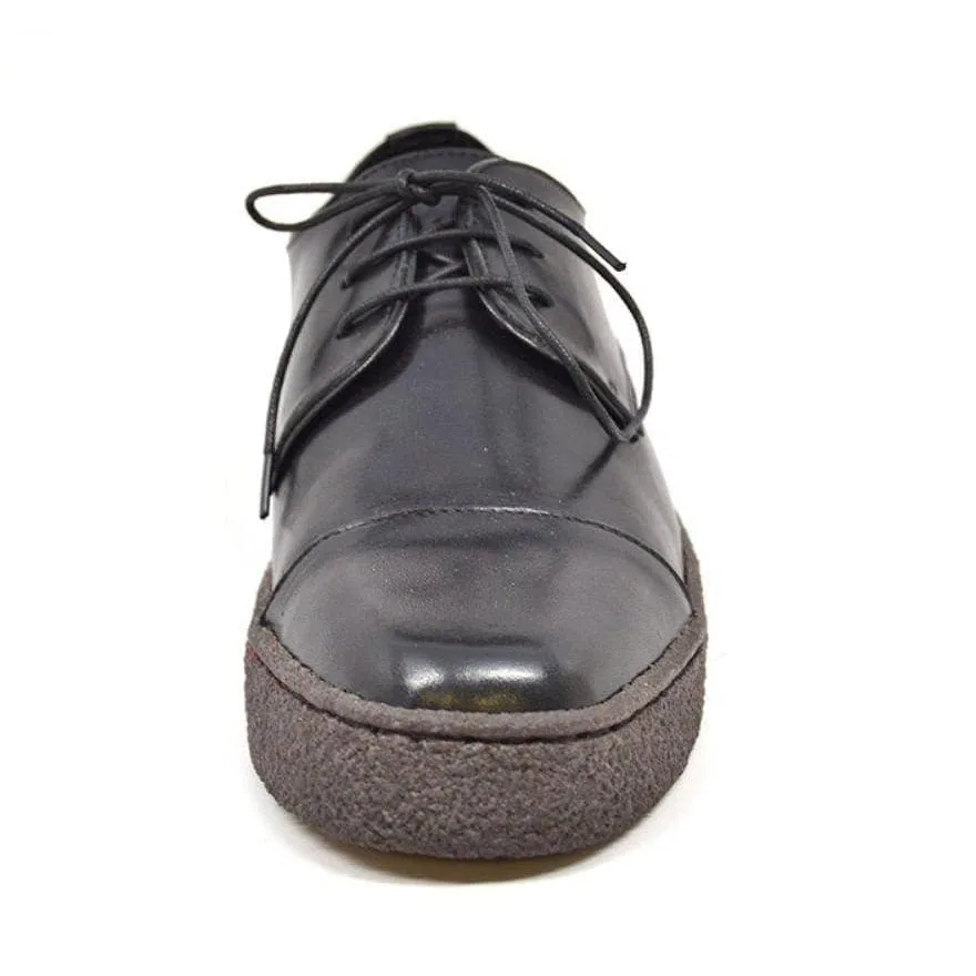British Walkers Playboy Low Top Cap Toe Men's Black Leather and Suede