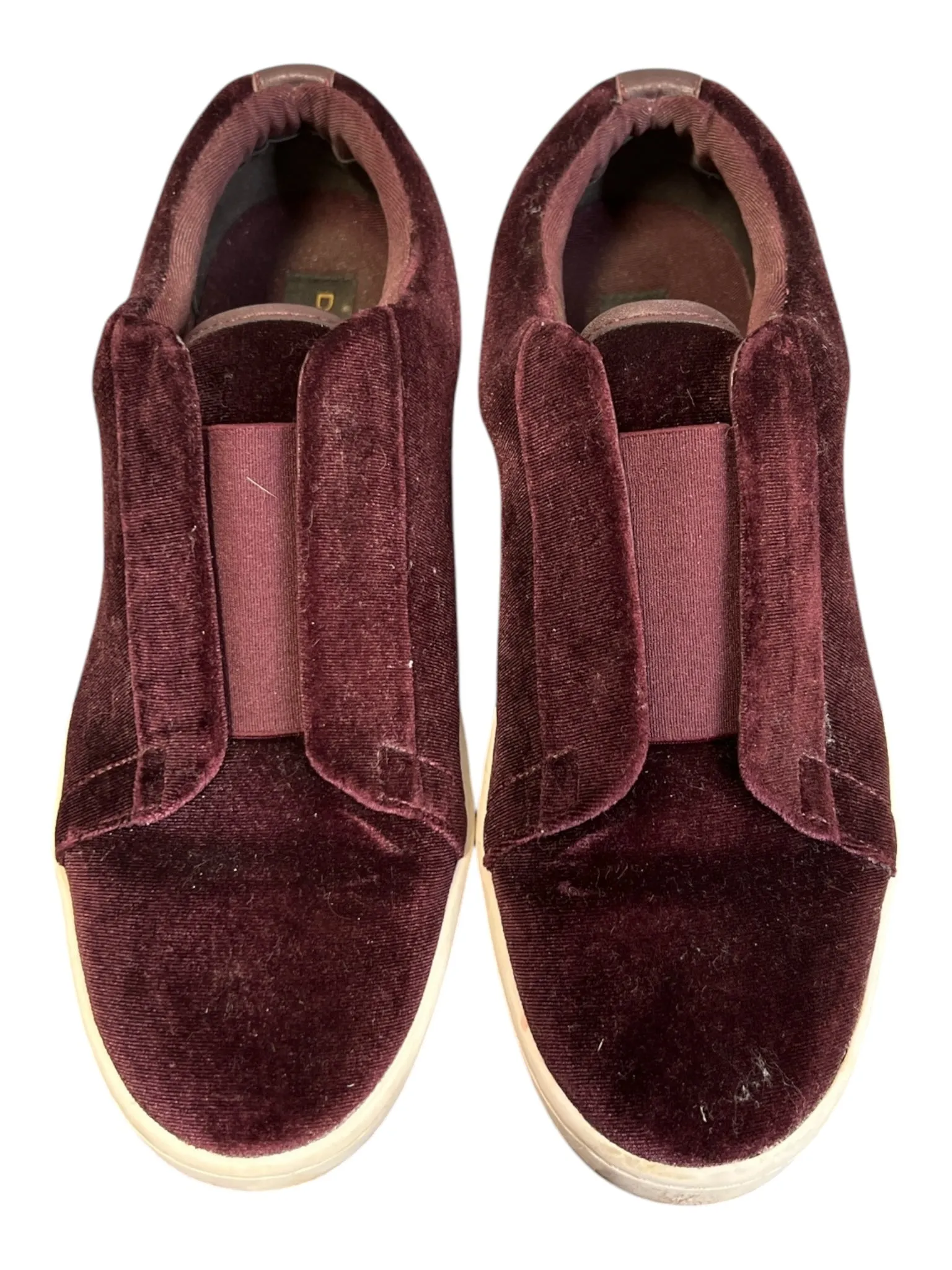 Donna Karan Shoe Size 8.5 Eggplant Suede Slip On Round Toe Velvet Shoes