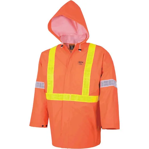 Element FR™ FR 3-Piece Safety Rain Suit, PVC, Medium, High-Visibility Orange