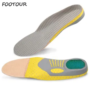 Footour Orthopedic Insoles Sports Insoles Shock Absorption Arch Support Running Shoe Sole Pads Inser