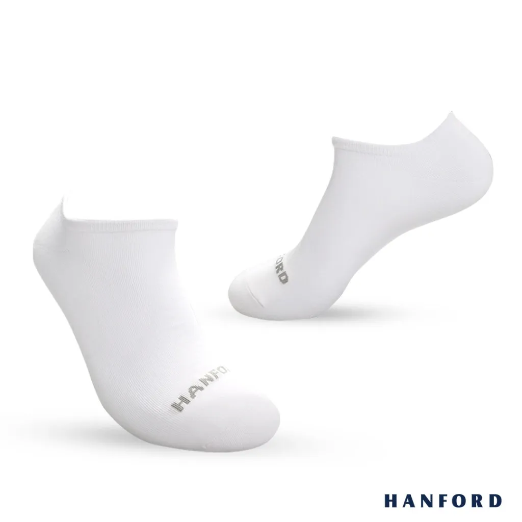 Hanford Men Ladies Teens Casual Everyday Comfort Cotton Non Slip Low Cut Sneaker Socks Levin Black White Gray (1pair)