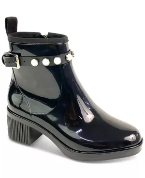 kate spade new york Women's Puddle Pearly Stud Rain Boots  Color Black Size 10M