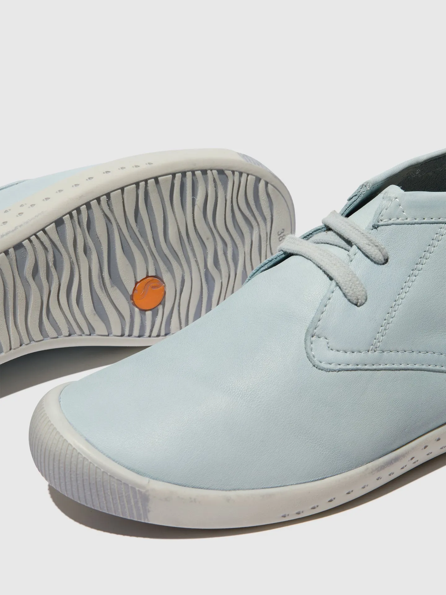 Lace-up Ankle Boots INDIRA LIGHT BLUE