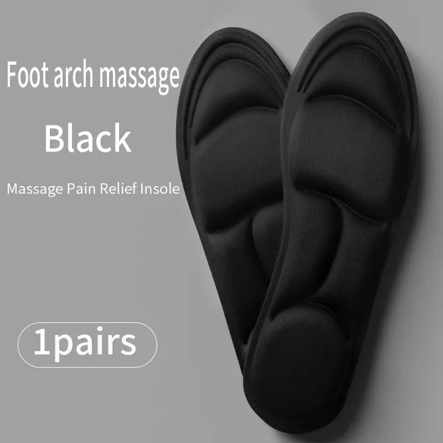 Memory Foam 5D Sport Insoles for Shoes Women Men Deodorant Breathable Cushion Running Insoles For Feet Care Orthopedic Insoles