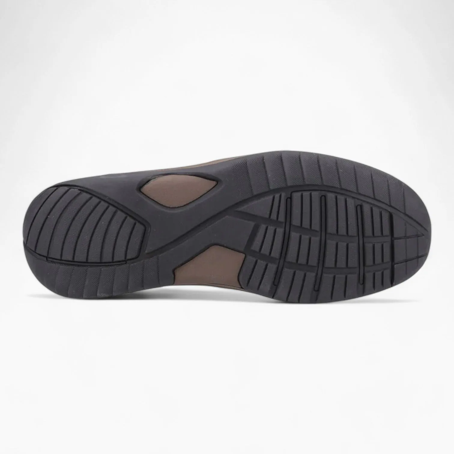 Men's Brown Leather Slip-On Shoes by Hush Puppies – Donald Comfort Fit