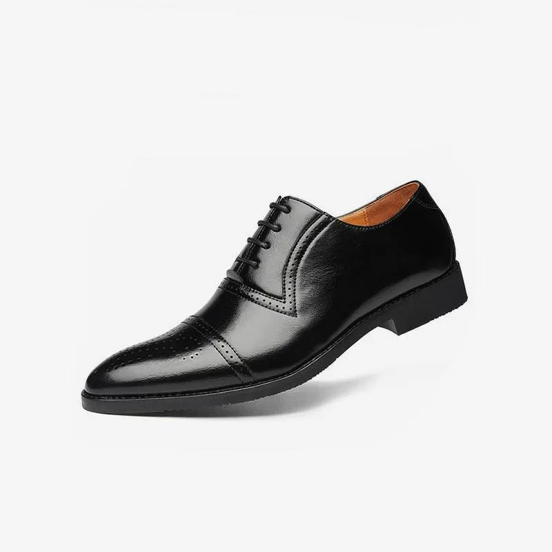 Men's Cap Toe Brogue Formal Shoes