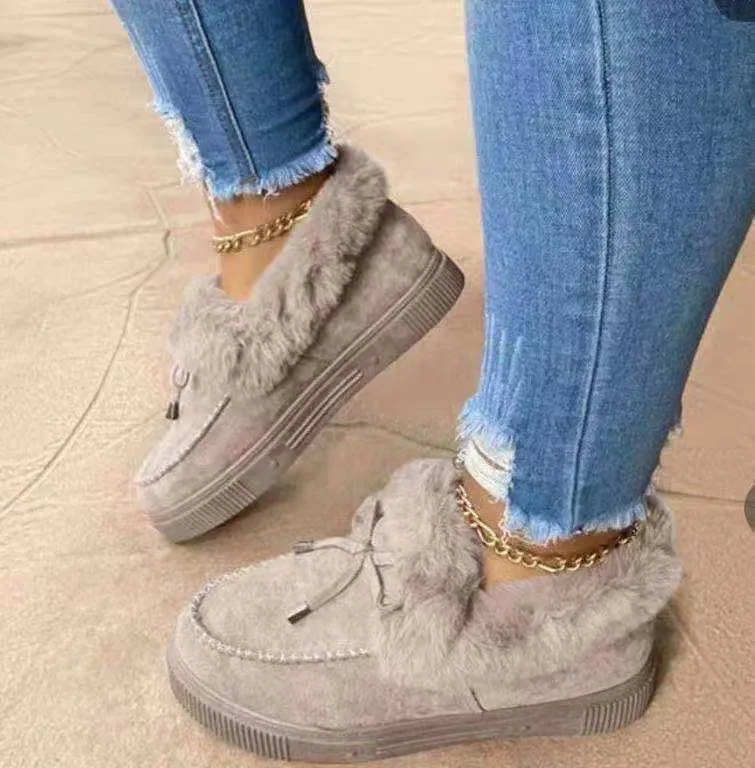Nanccy Warm Flat Large Plus Women's Shoes