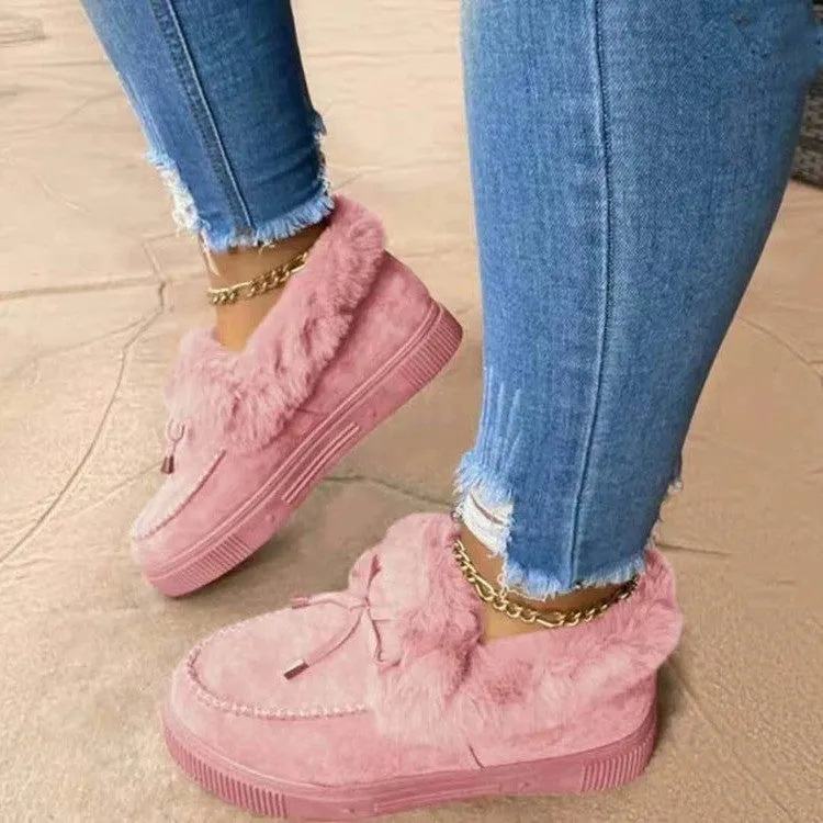 Nanccy Warm Flat Large Plus Women's Shoes