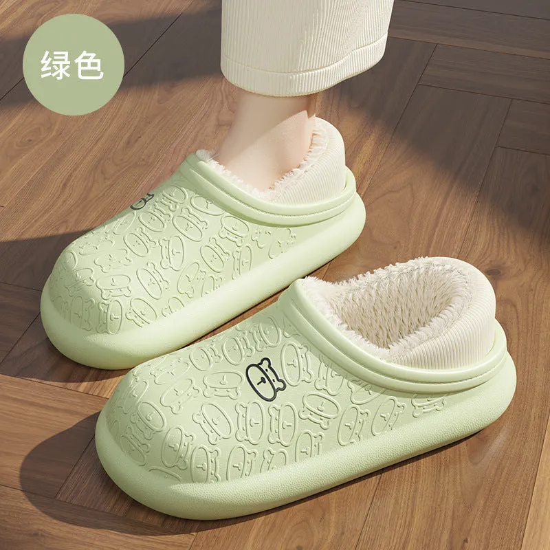 Nanccy Waterproof Plush Thick Sole Warm Shoes