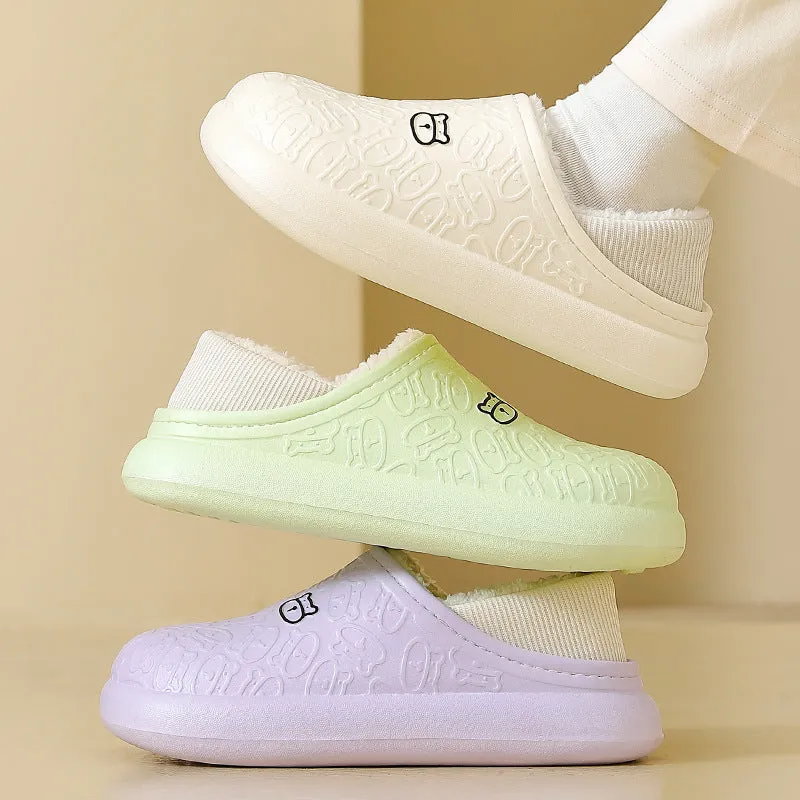 Nanccy Waterproof Plush Thick Sole Warm Shoes