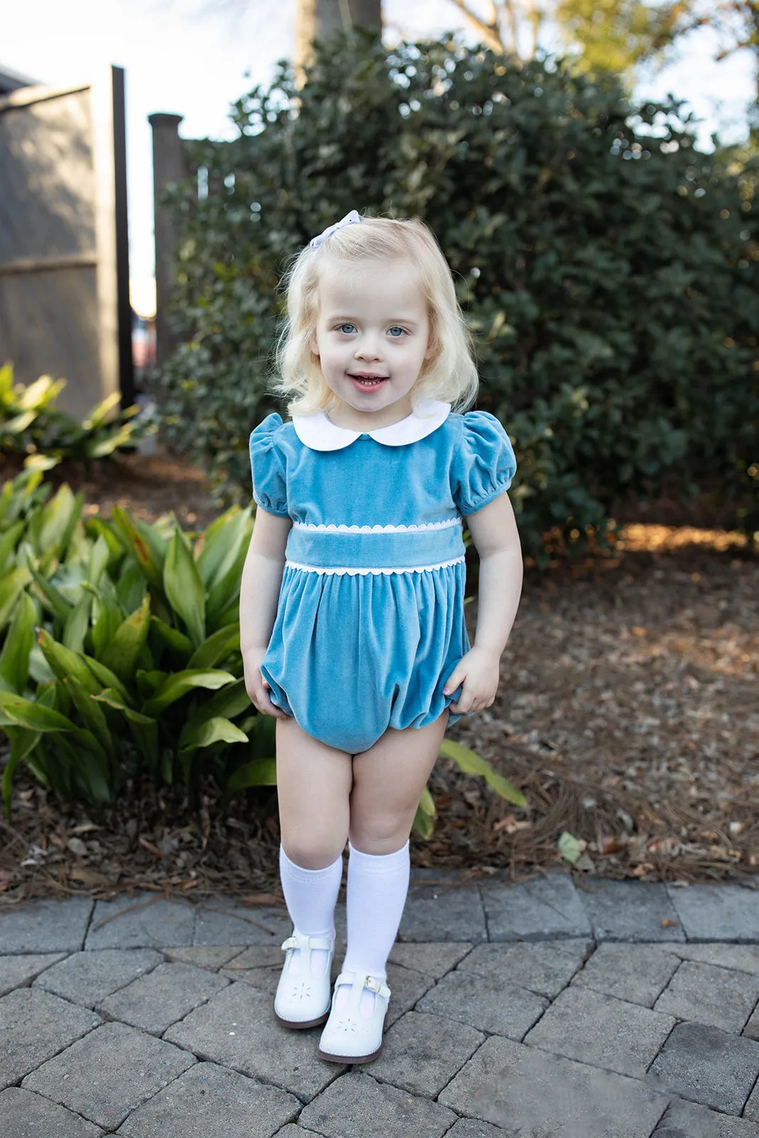 Noelle Bubble in Blue Velvet