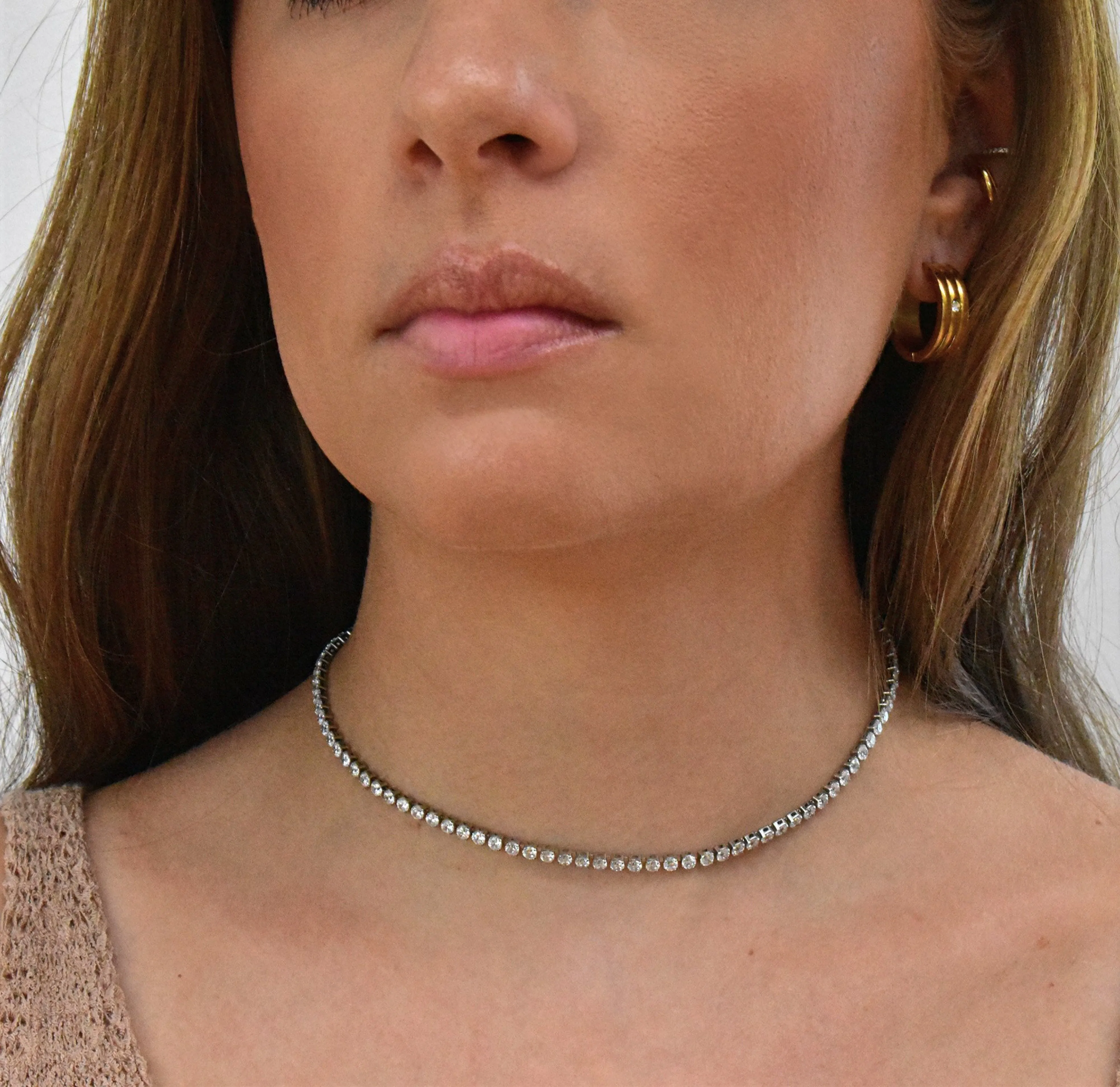 PARIS TENNIS CHOKER NECKLACE