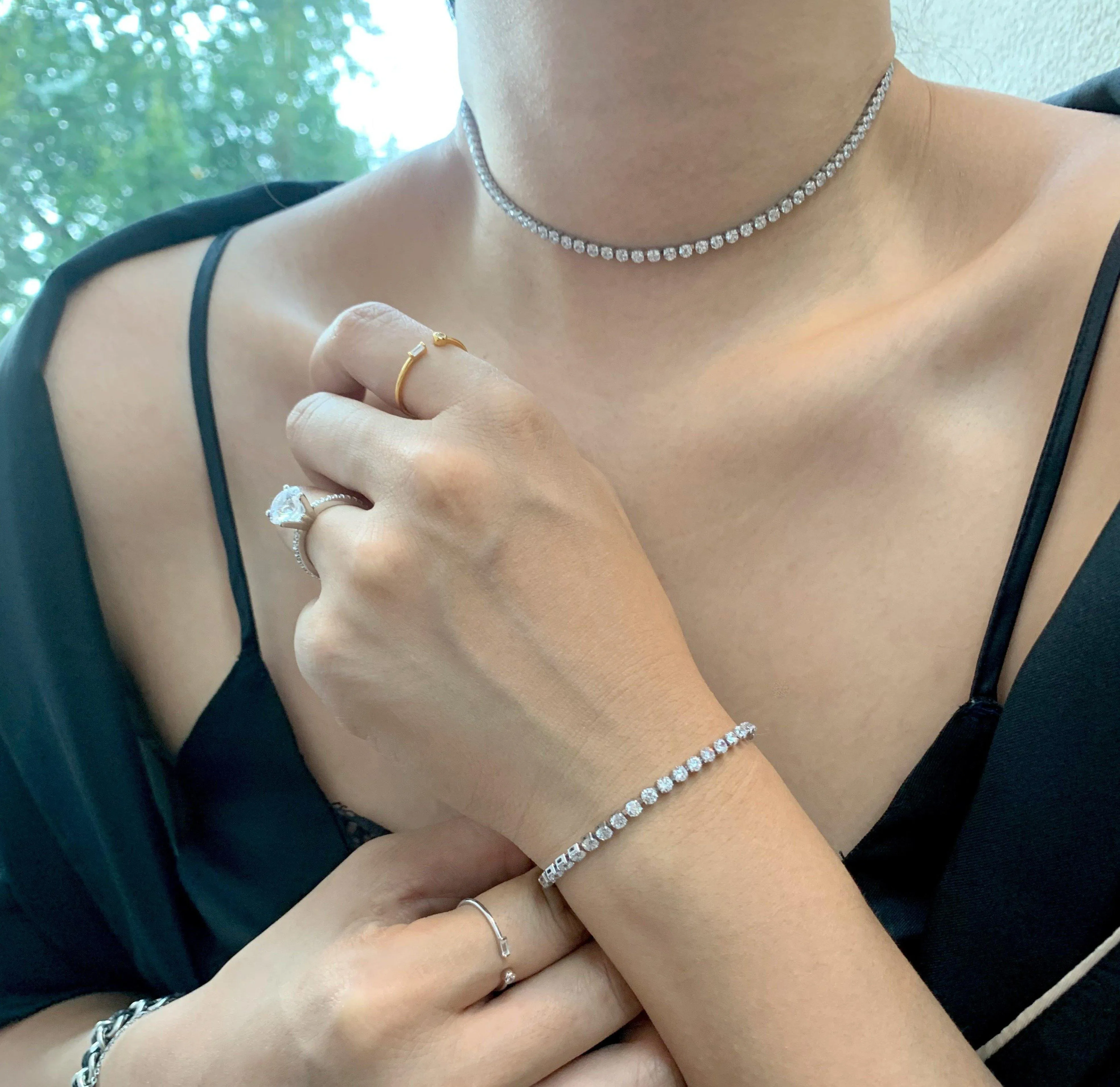 PARIS TENNIS CHOKER NECKLACE