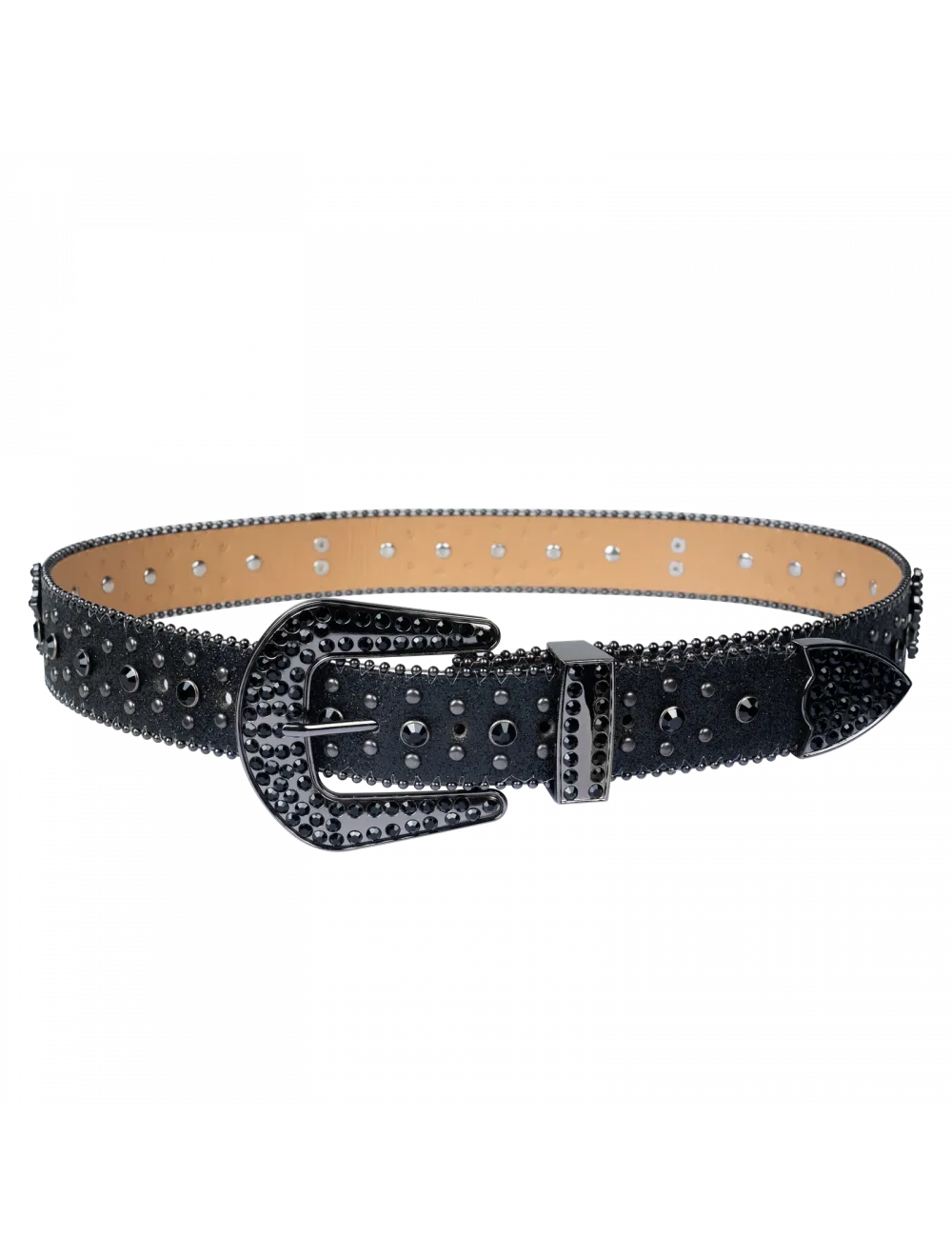 Premium Straps Biker Bling Rhinestone Crystal Diamond Belt with Crosses