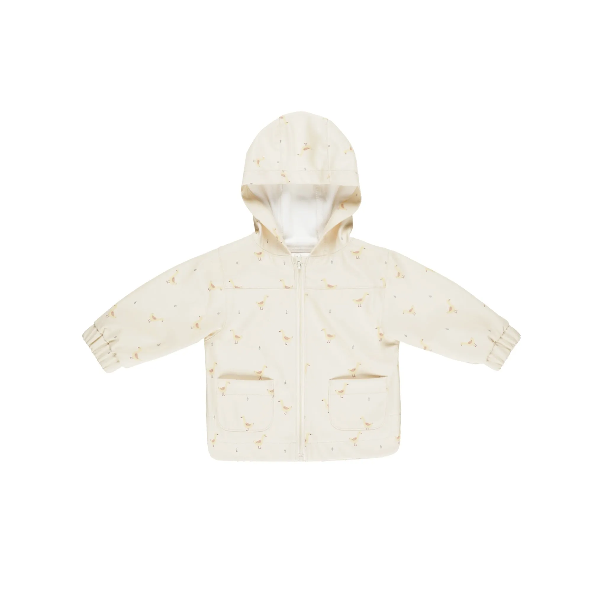 Quincy Mae Rain Jacket - Geese