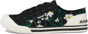 Rocket Dog Jazzin Angelica Black Womens Lace Up Canvas Trainers Shoes