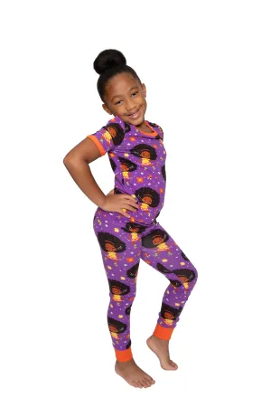 Roller Dream Queen PJ Set Snug Fit Pajamas Set Girls Toddler Size 4T - 12