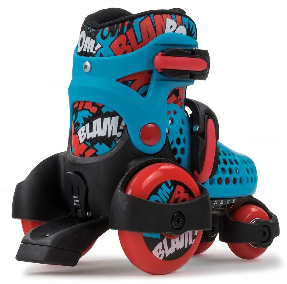 SFR Stomper Adjustable Children's Quad Skates - Blue / Black