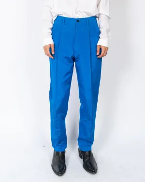 SS20 Royal Blue Commodore Pleated Trousers