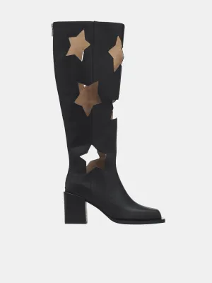 Star Cut-Out Boots (SS-X0024-27-01-BLACK)