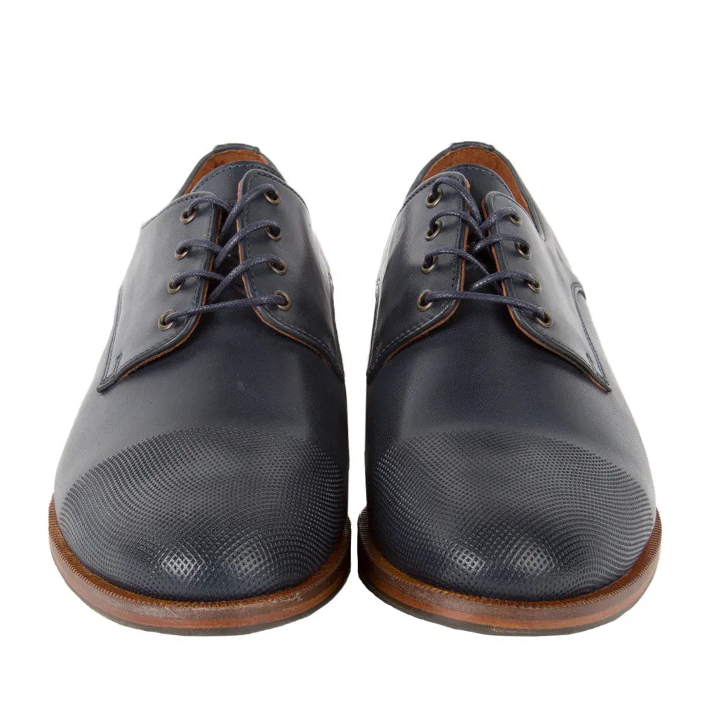 Ten Points Diana Dress Shoe in Blue Leather