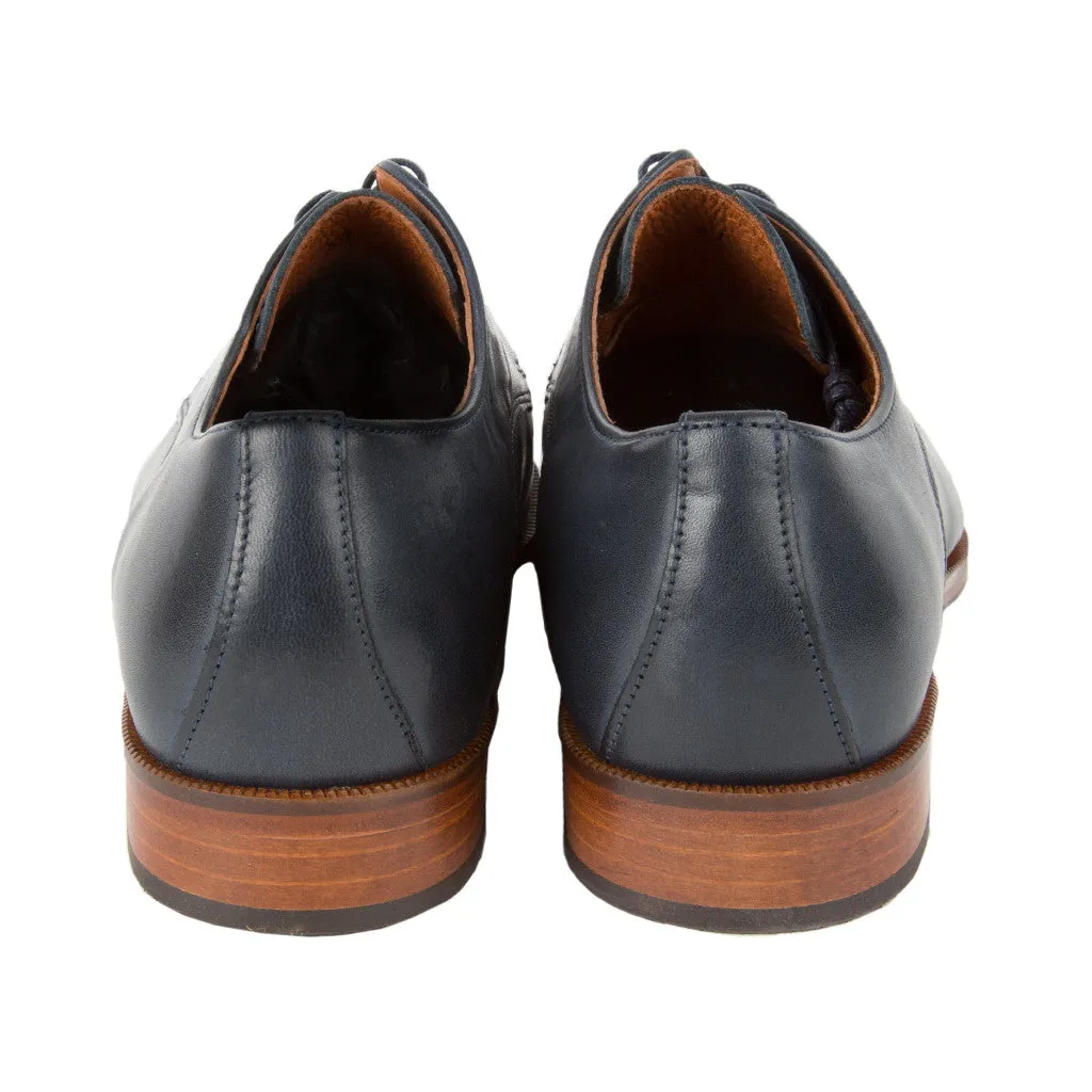 Ten Points Diana Dress Shoe in Blue Leather