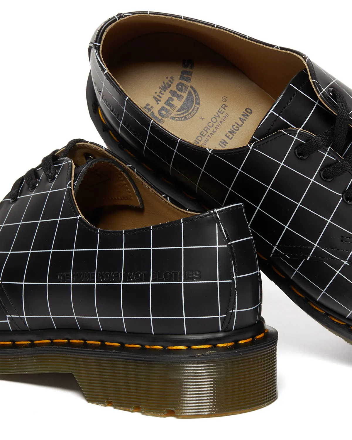 UNDERCOVER x 1461 MIE Smooth Check Black