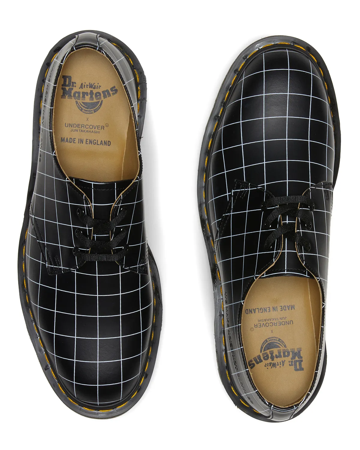 UNDERCOVER x 1461 MIE Smooth Check Black