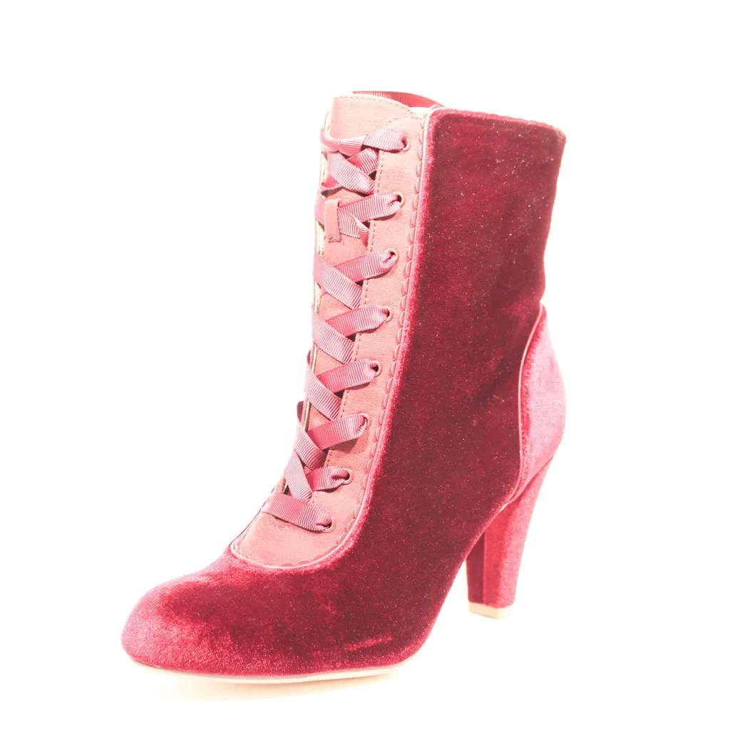 Victoria Velvet Booties