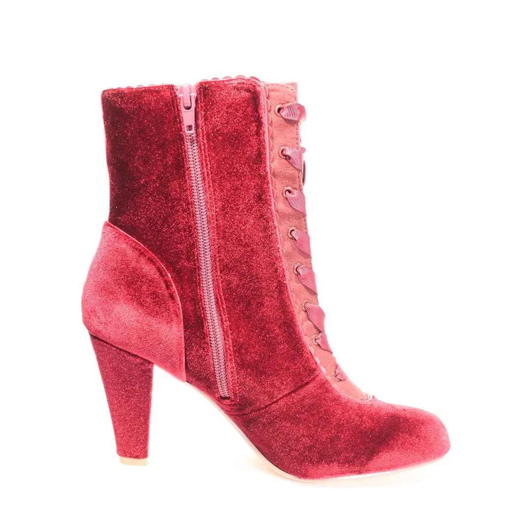 Victoria Velvet Booties