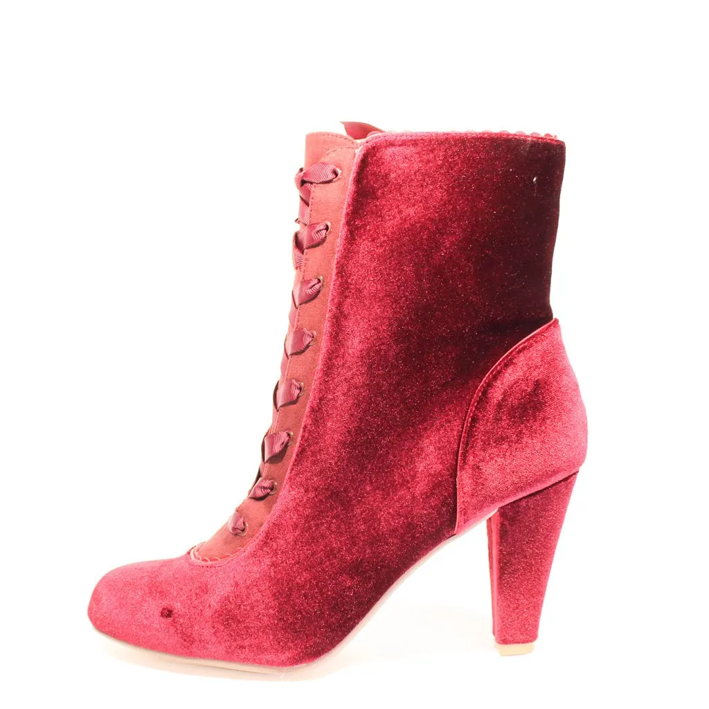Victoria Velvet Booties